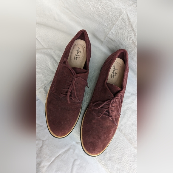 Maroon Sharon Noel Oxford Women's Shoe (Size 11) - Picture 2 of 3